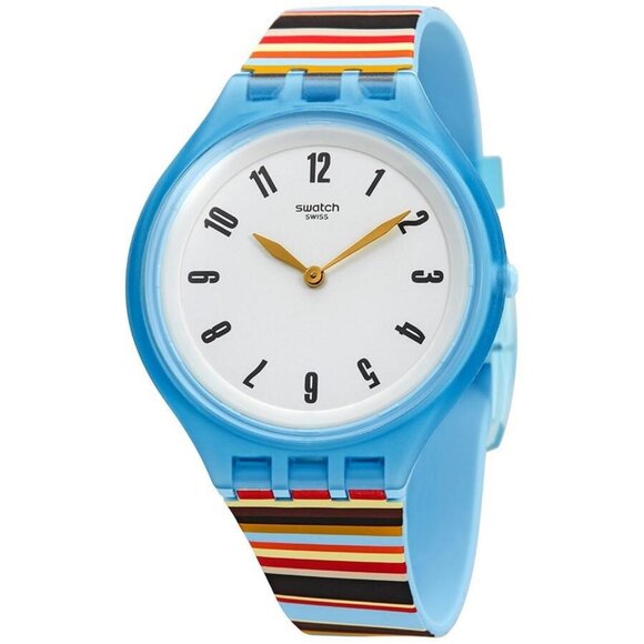 FX04289B NWT Swatch Fashion Unisex Quartz Plastic Authentic Watch - Picture 1 of 3